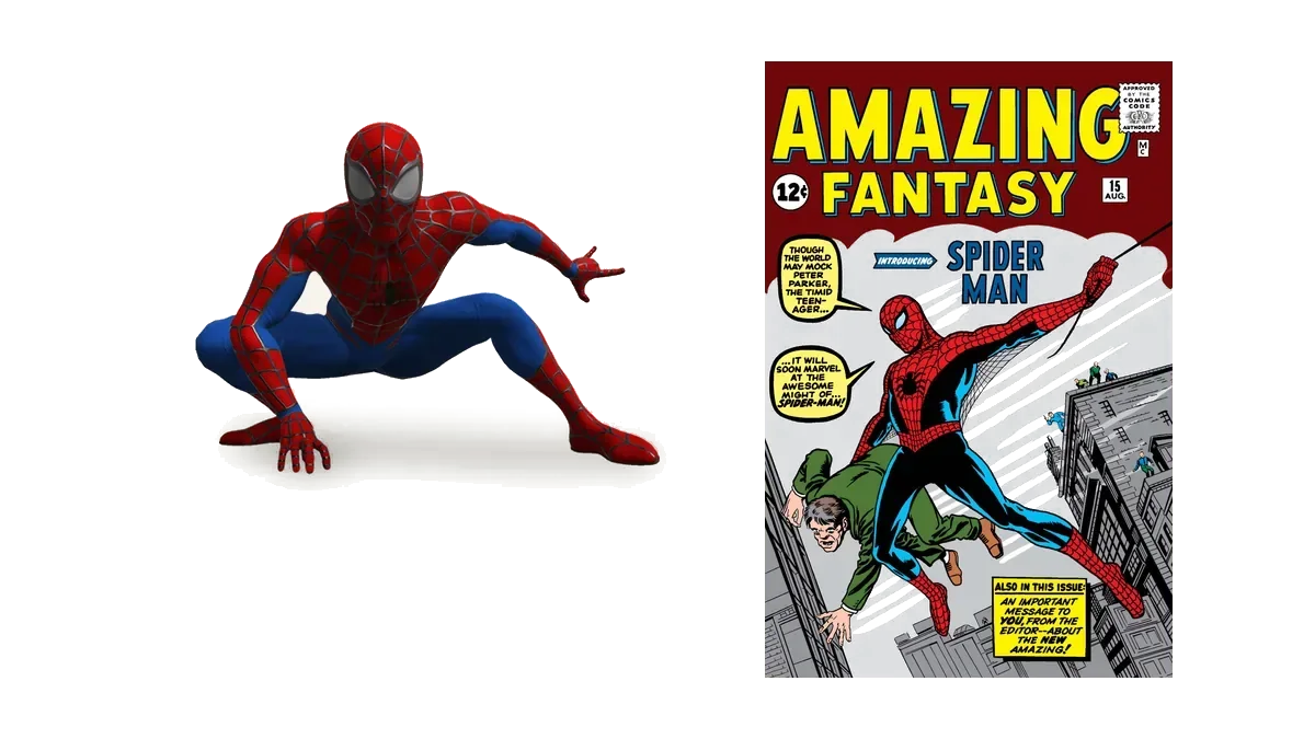 The first Spider-Man digital collectible and the Amazing Fantasy #15 digital comic