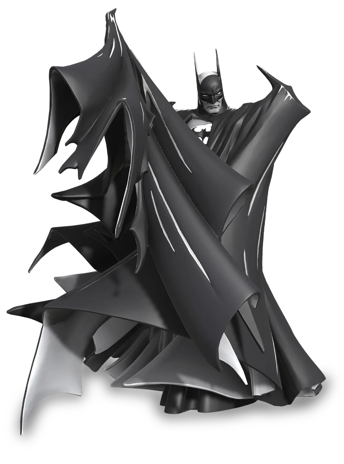 The four Batman Black & White S1 sculpts that launched VeVe on October 14, 2020