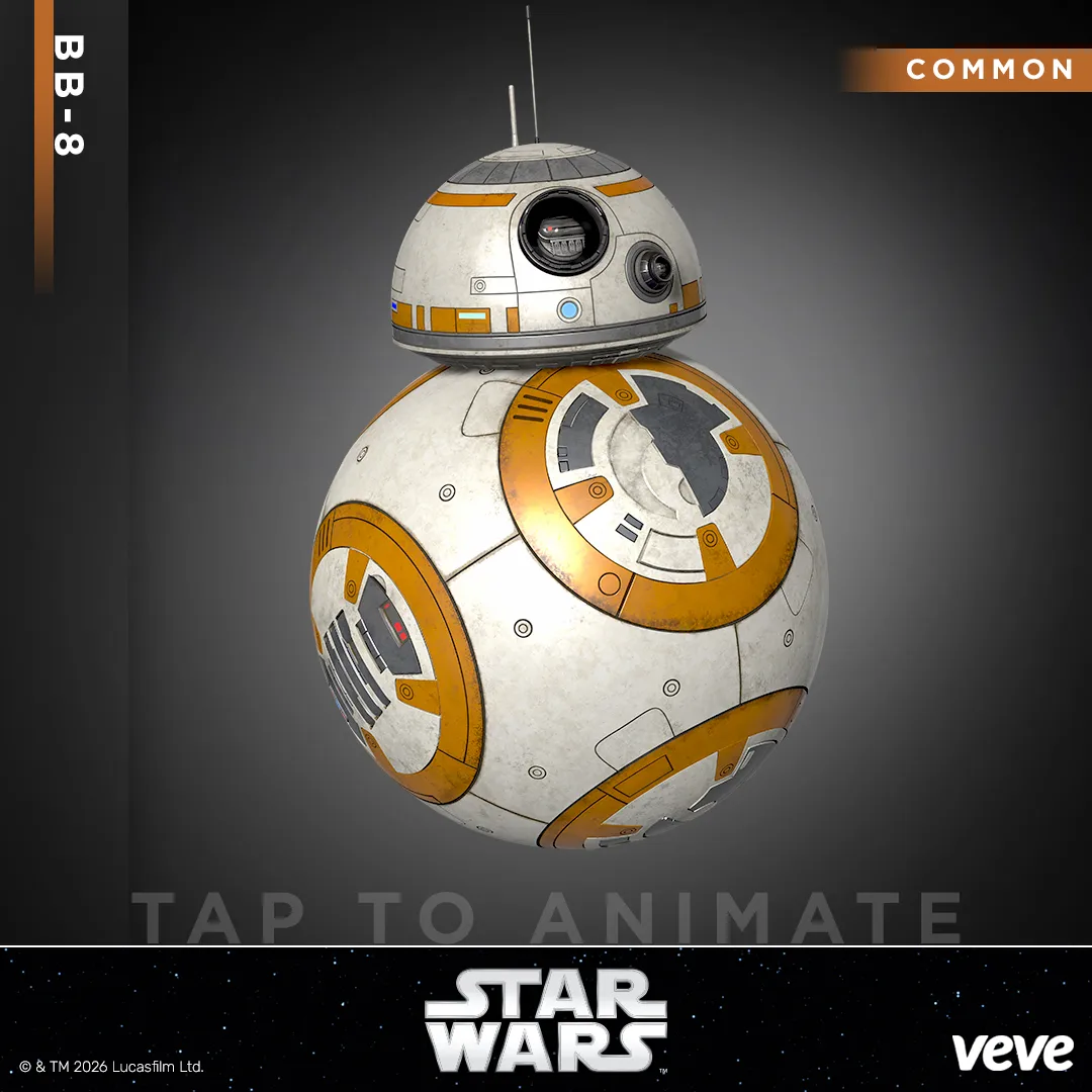 First BB-8 NFT and digital collectible, Star Wars digital collectible