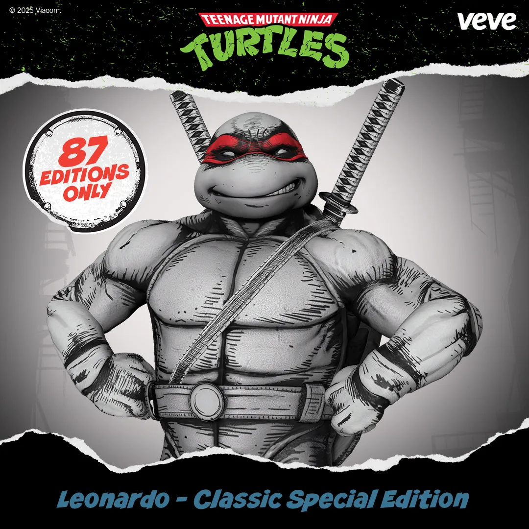First Leonardo NFT and digital collectible, Teenage Mutant Ninja Turtles