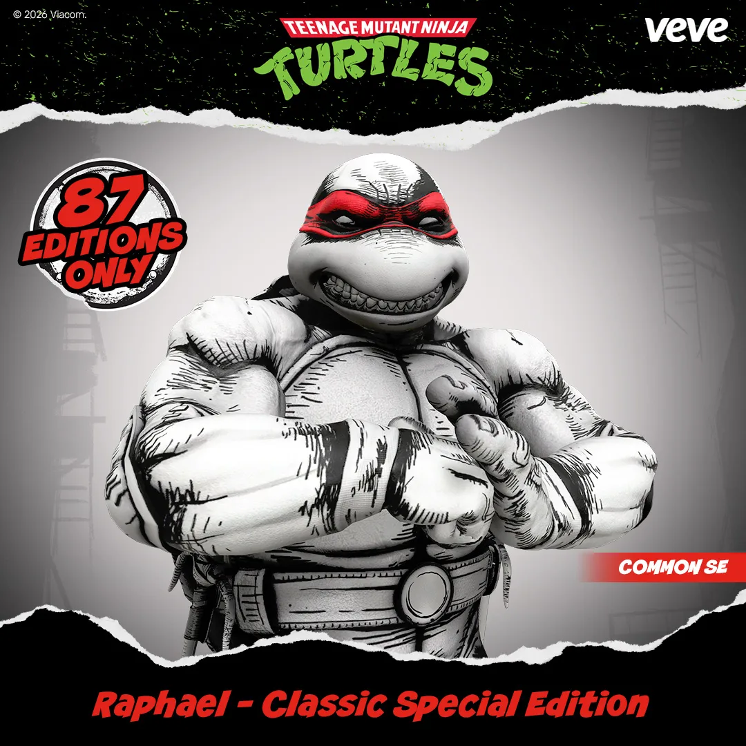 First Raphael NFT and digital collectible, Teenage Mutant Ninja Turtles